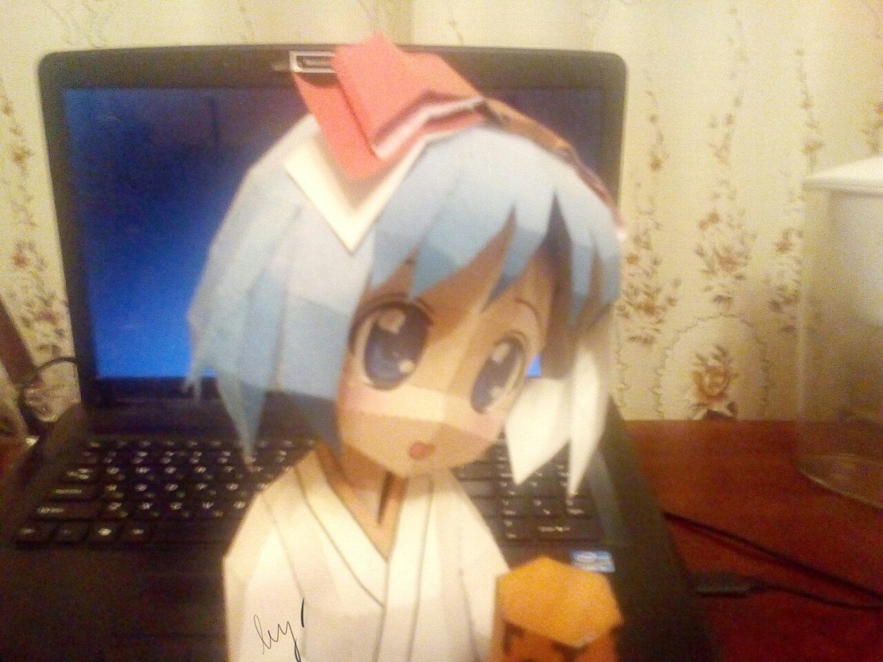 Бумажная фигурка Tsukasa Hiiragi из аниме Lucky Star - Моё, Аниме, Papercraft, Luckystar, Tsukasa, Моё, Длиннопост