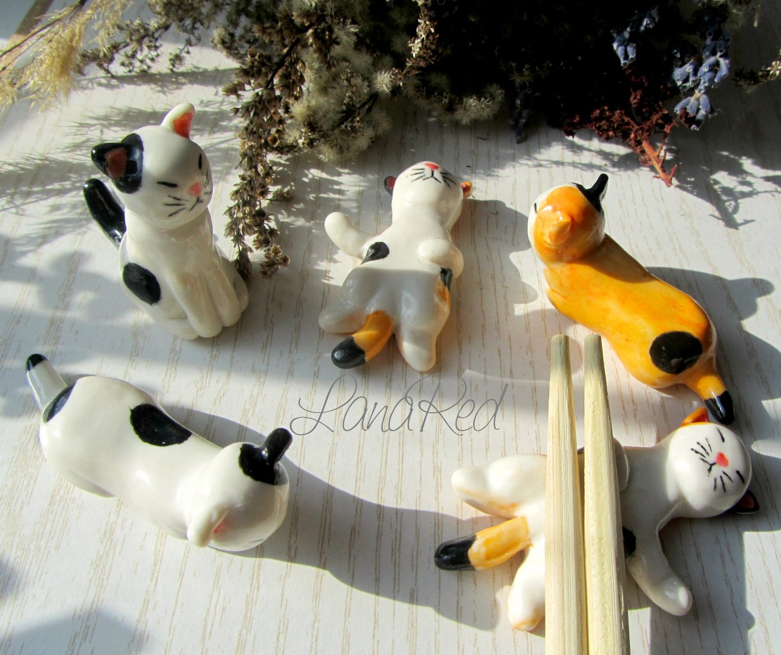 Hasioki Neko - Needlework without process, Handmade, Polymer clay, cat, Sushi, Needlework, With your own hands, Handmade, Longpost