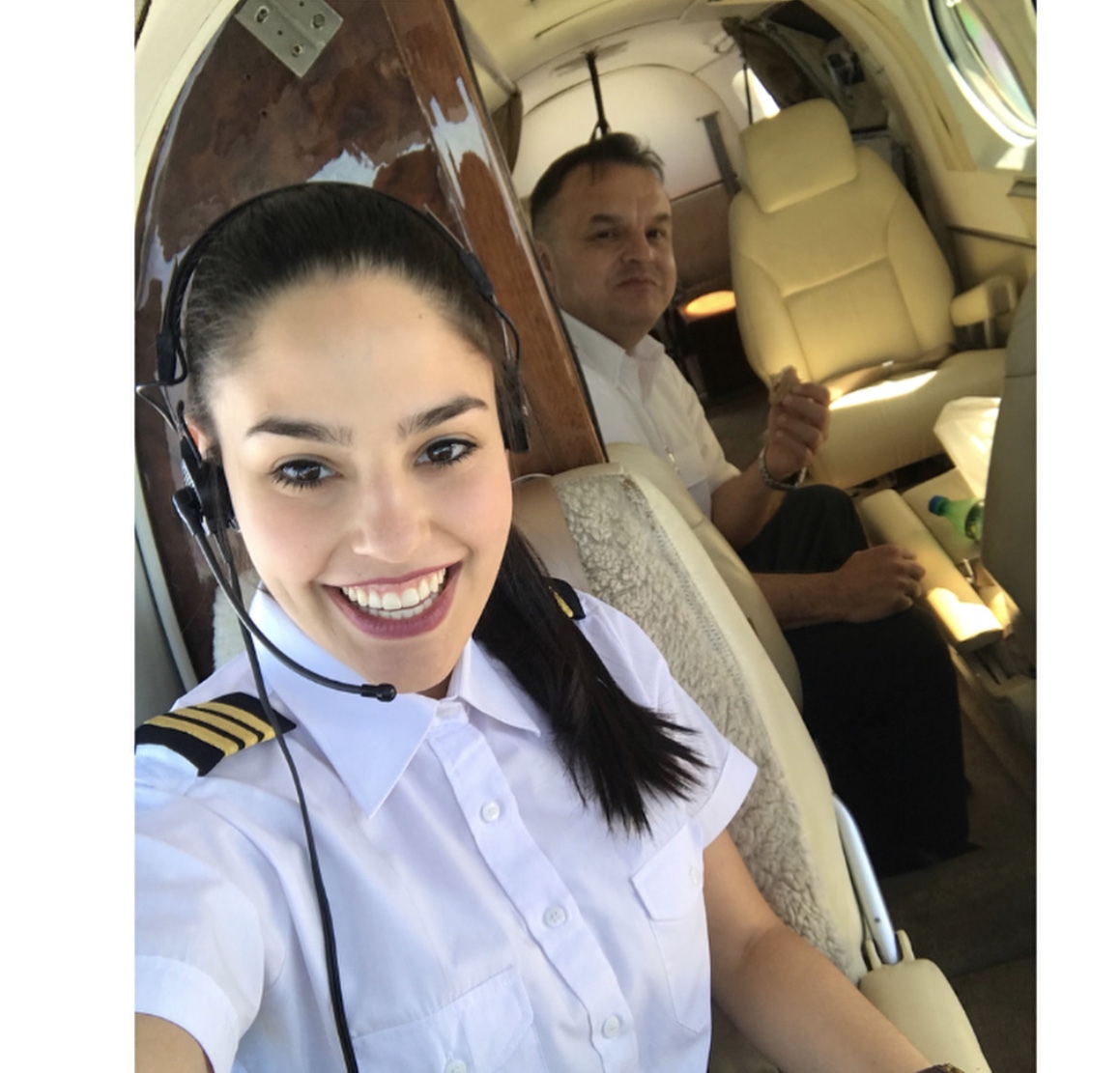 Girl pilot - Beautiful girl, Girls, Pilot, Airplane, Longpost