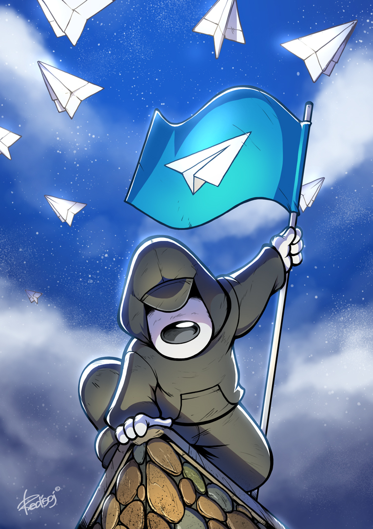 Telegram - My, Redisoj, Telegram, Images, Drawing