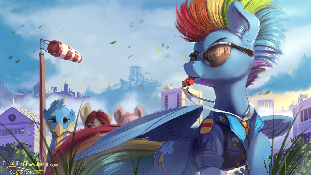 Sergeant Dash - My little pony, Rainbow dash, Original character, Gallus