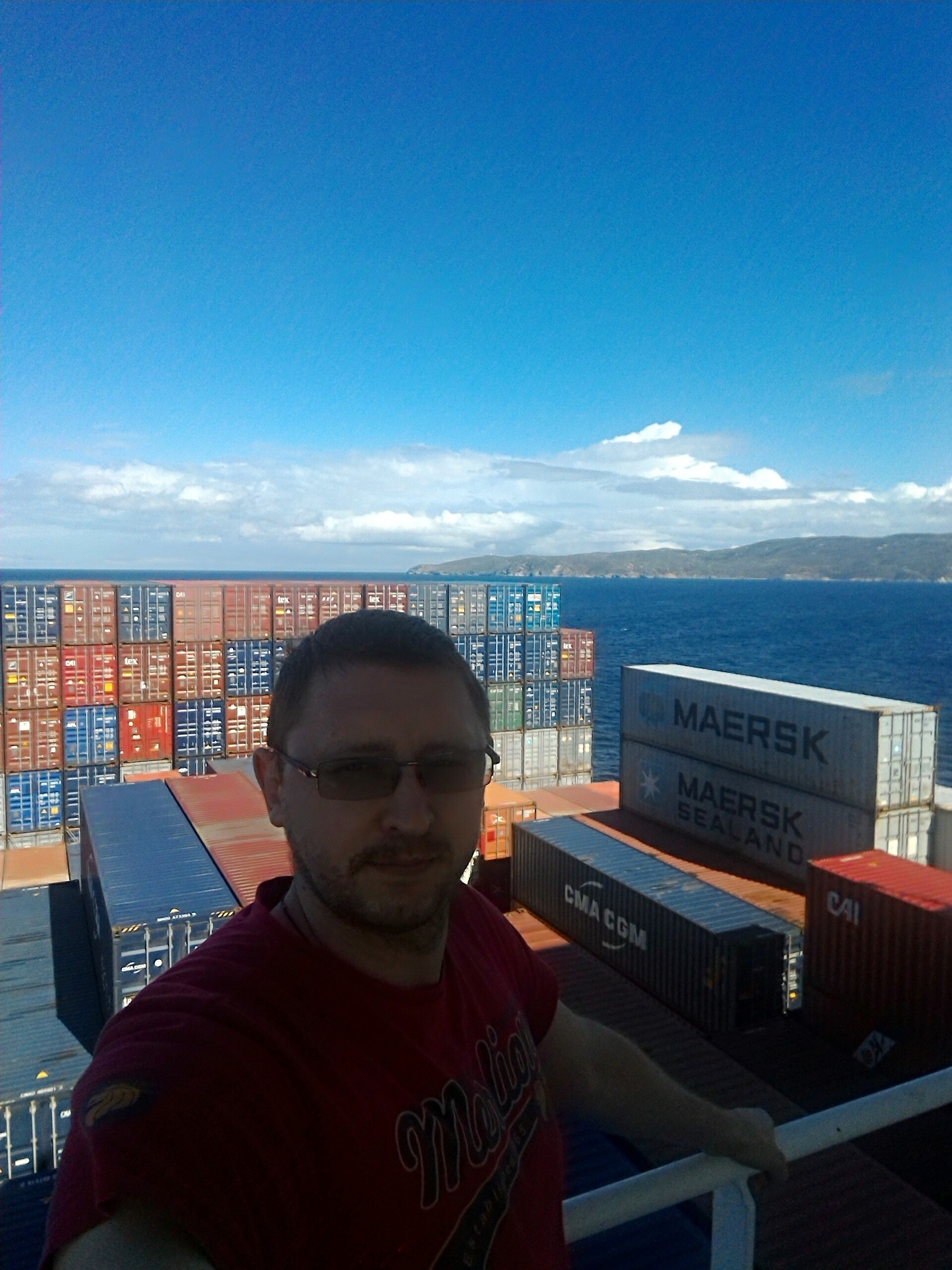 Working on a container ship. - My, Work, Sea, Longpost