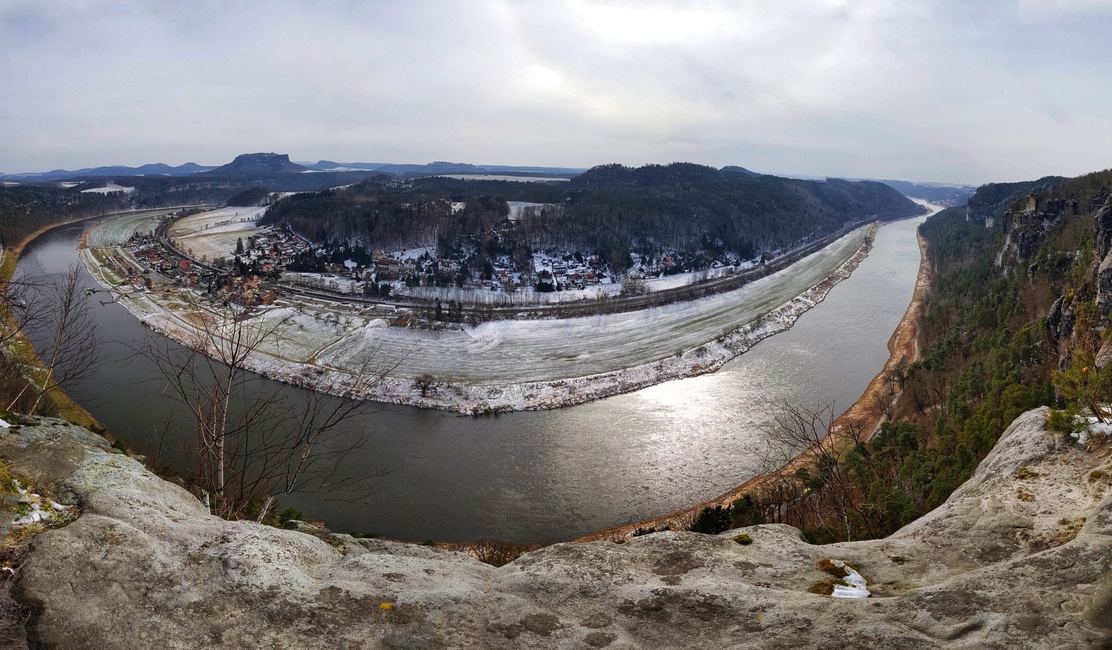 Interesting places in Germany. Bashtai. - My, Germany, Interesting places, , Панорама, Saxony, Interesting, sights, The rocks, Longpost