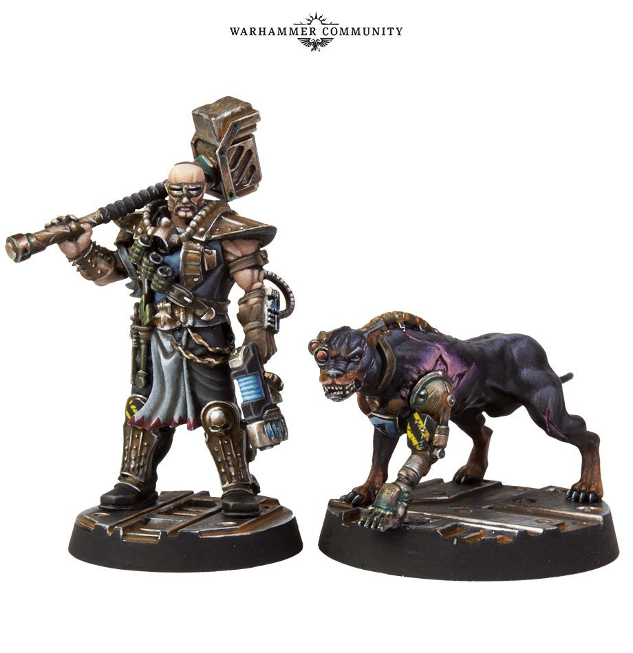 New mercenaries for Necromunda - Merden's Slate and his Cybermastiff Macula - Warhammer 40k, Necromunda, House Orlock, Forge World, Wh miniatures, Wh News