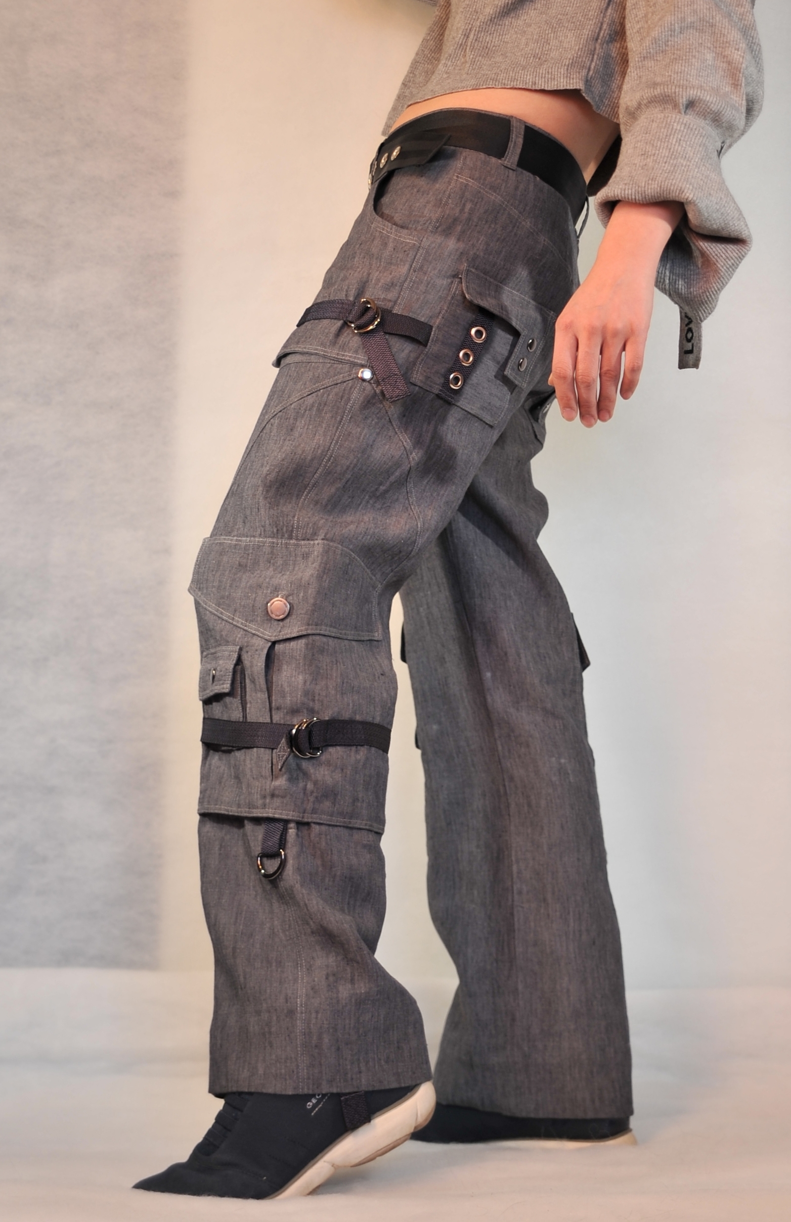 Cargo pants - My, With your own hands, Needlework without process, Handmade, Sewing, Trousers, Just learning, Longpost, Studies