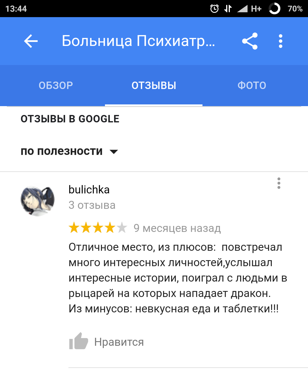 Отзыв к одной психиатрической больнице - Отзыв, Психиатрическая больница, Юмор, Интернет, Частично моё