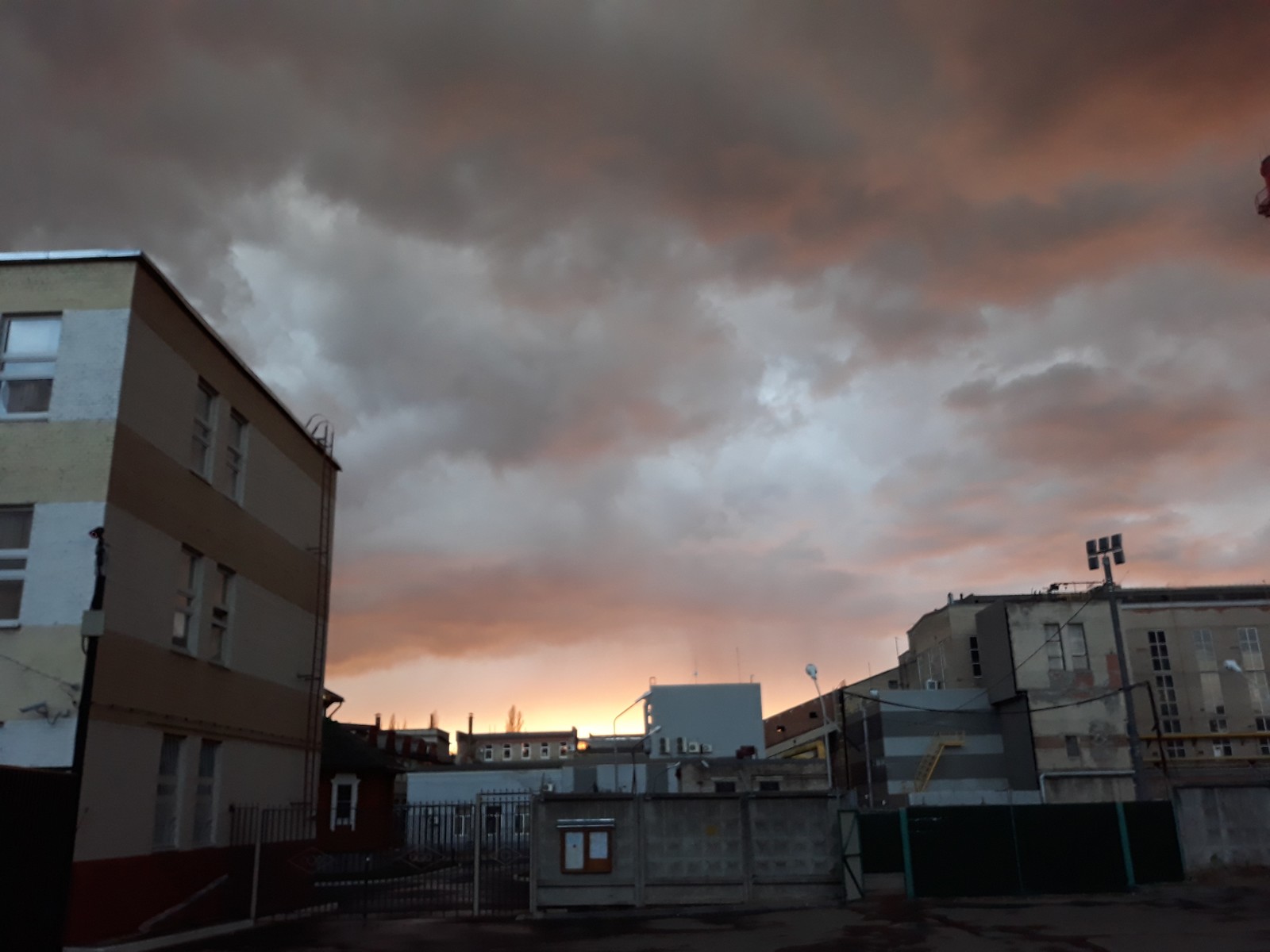 The sky above Korolev. - My, Sky, Weather, Thunderstorm, Longpost, City of Queens