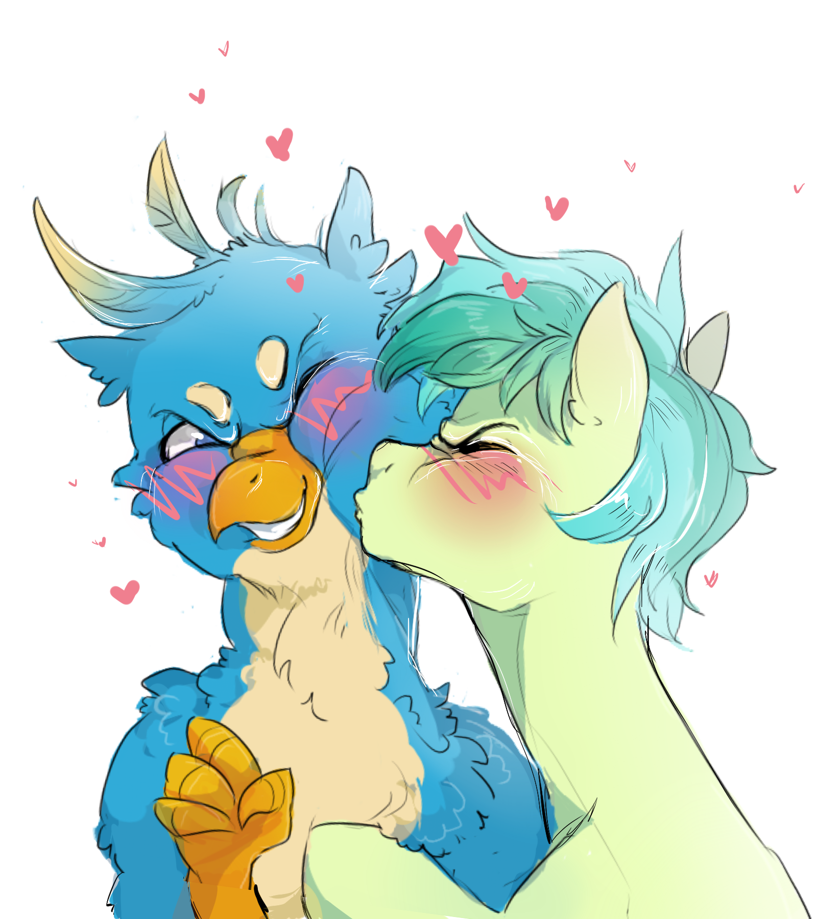 Smack! - My little pony, MLP gay, Gallus, Sandbar, PonyArt, Shipping, MLP Season 8, Art