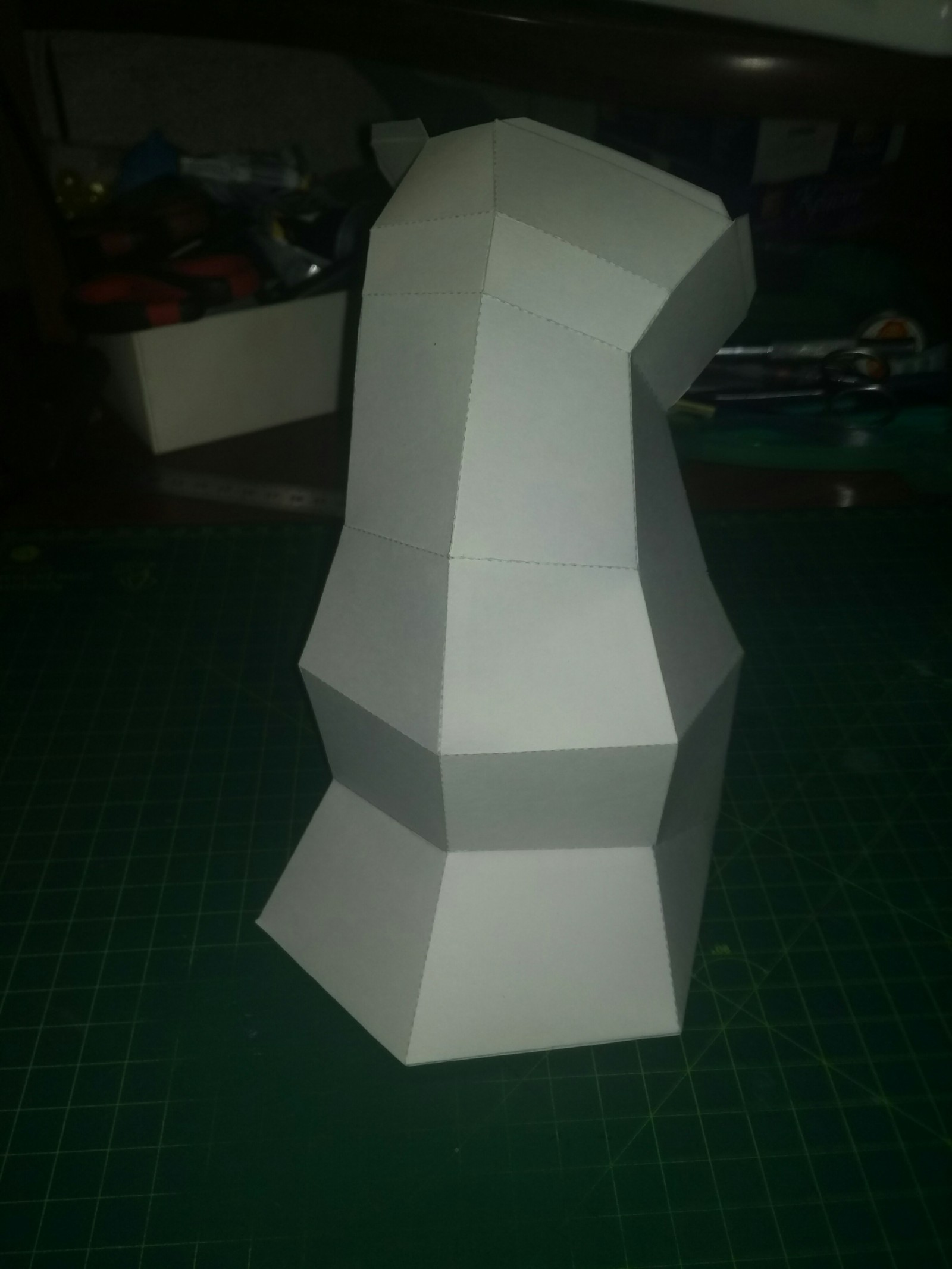 Paper art: polygonal turtle - My, Papercraft, Turtle, Handmade, Creation, Longpost