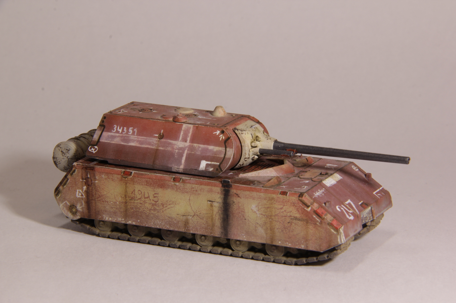 Mini Maus star 1/100 - My, BTT, Stand modeling, Hobby, Zvezda, Longpost