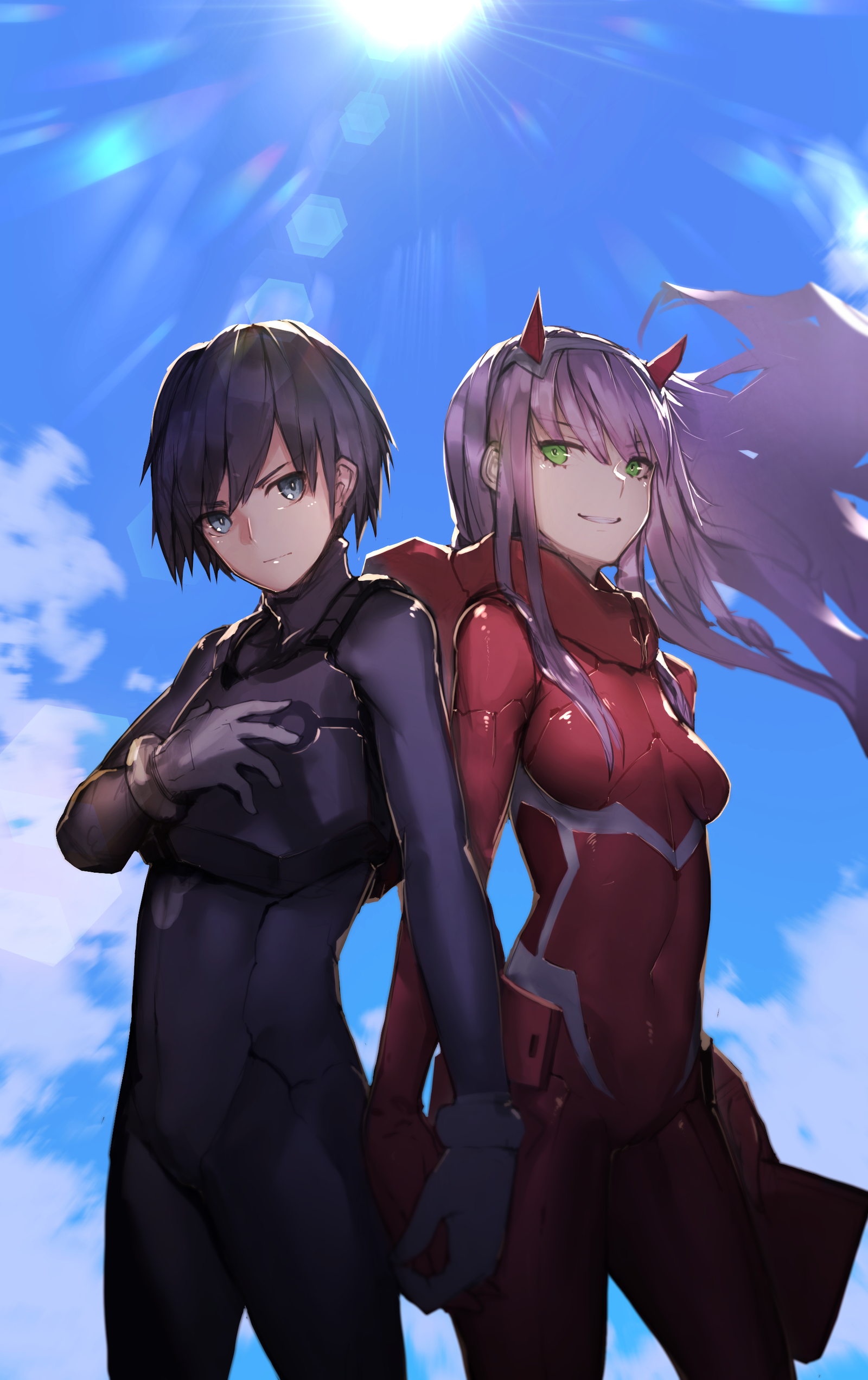 Zero two - Darling in the Franxx, Zero two, Anime art, , Anime, Hiro