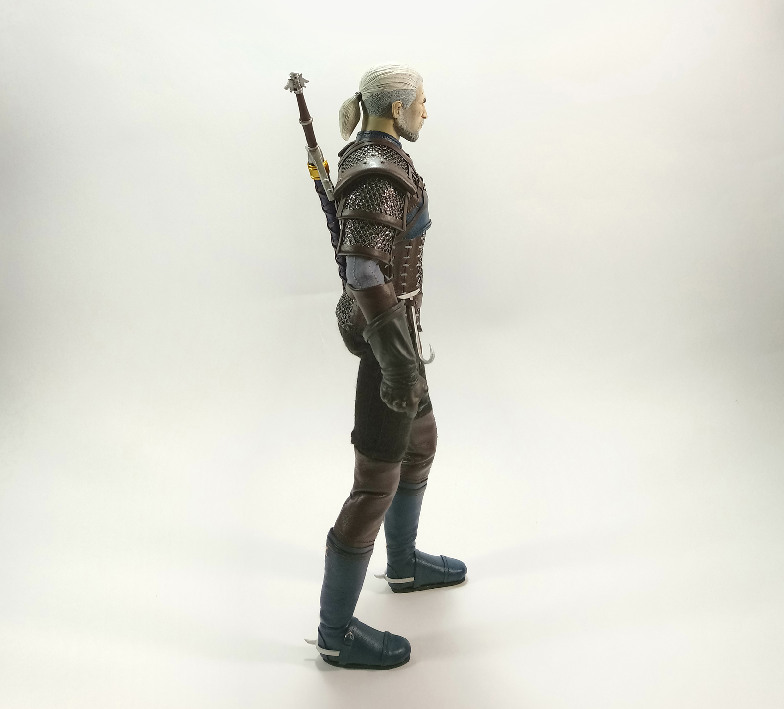 The Witcher - Geralt of Rivia Action-figure 1/6 - My, Witcher, Geralt of Rivia, The Witcher 3: Wild Hunt, Figurine, Andrzej Sapkowski, Handmade, The Witcher 3: Wild Hunt, Longpost, Figurines