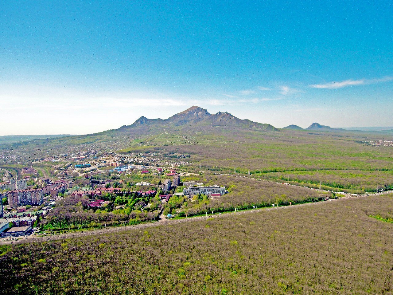 Pyatigorsk from a bird's eye view - My, Pyatigorsk, Quadcopter, Caucasian Mineral Waters, Mashuk, Aerial photography, Sevkavtv, Longpost