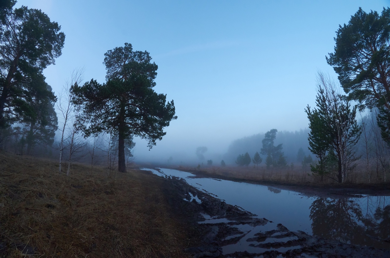 Siberian morning - My, Siberia, Fog, Morning, HDR, Spring, Nature, Longpost