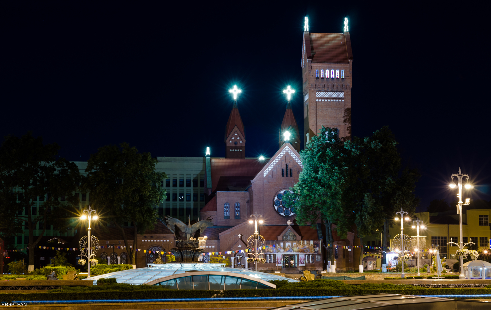 Evening Minsk. - My, Minsk, Evening, Long exposure, Trolleybus, , Republic of Belarus