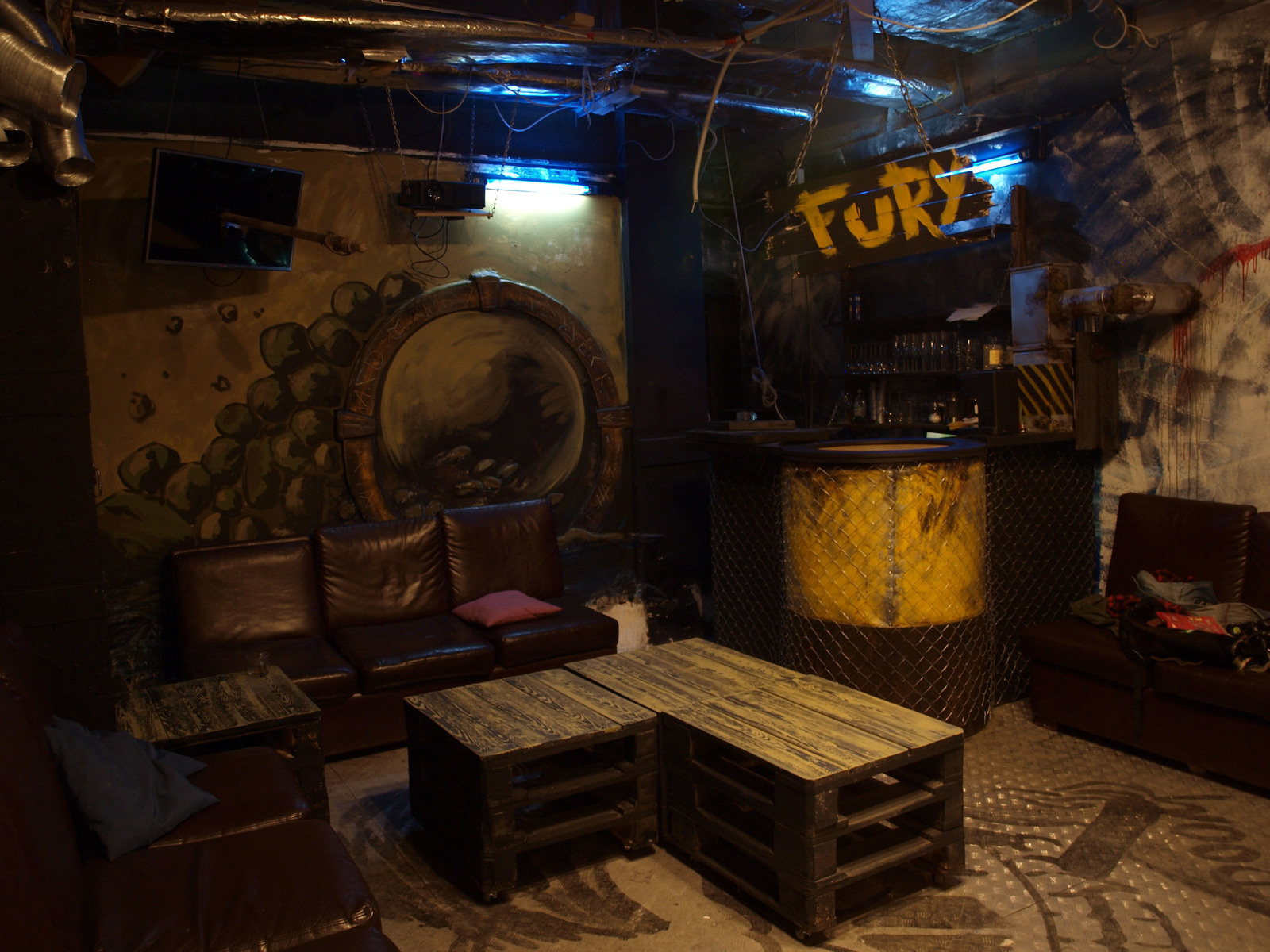 Fifth and final day of work at Fury Lounge - My, Kai Yara, , , Rabbit Hole, Post apocalypse, Interior Design, Longpost