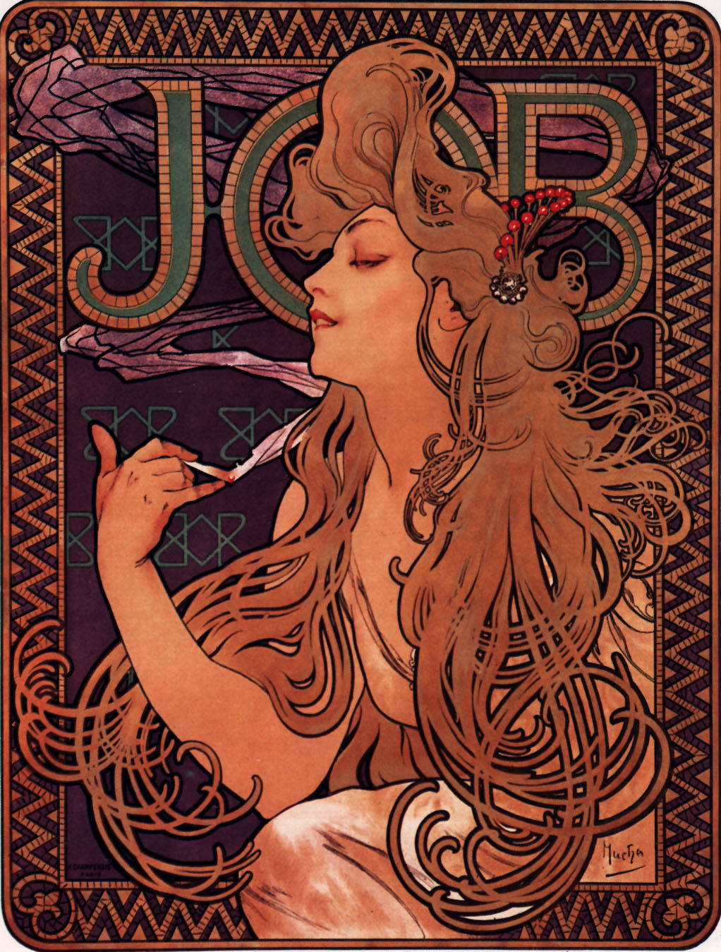 Cleaning up the old hard: part 10 / Vol 2 Alphonse Mucha - Art, Illustrations, Not mine, , Retro, Longpost