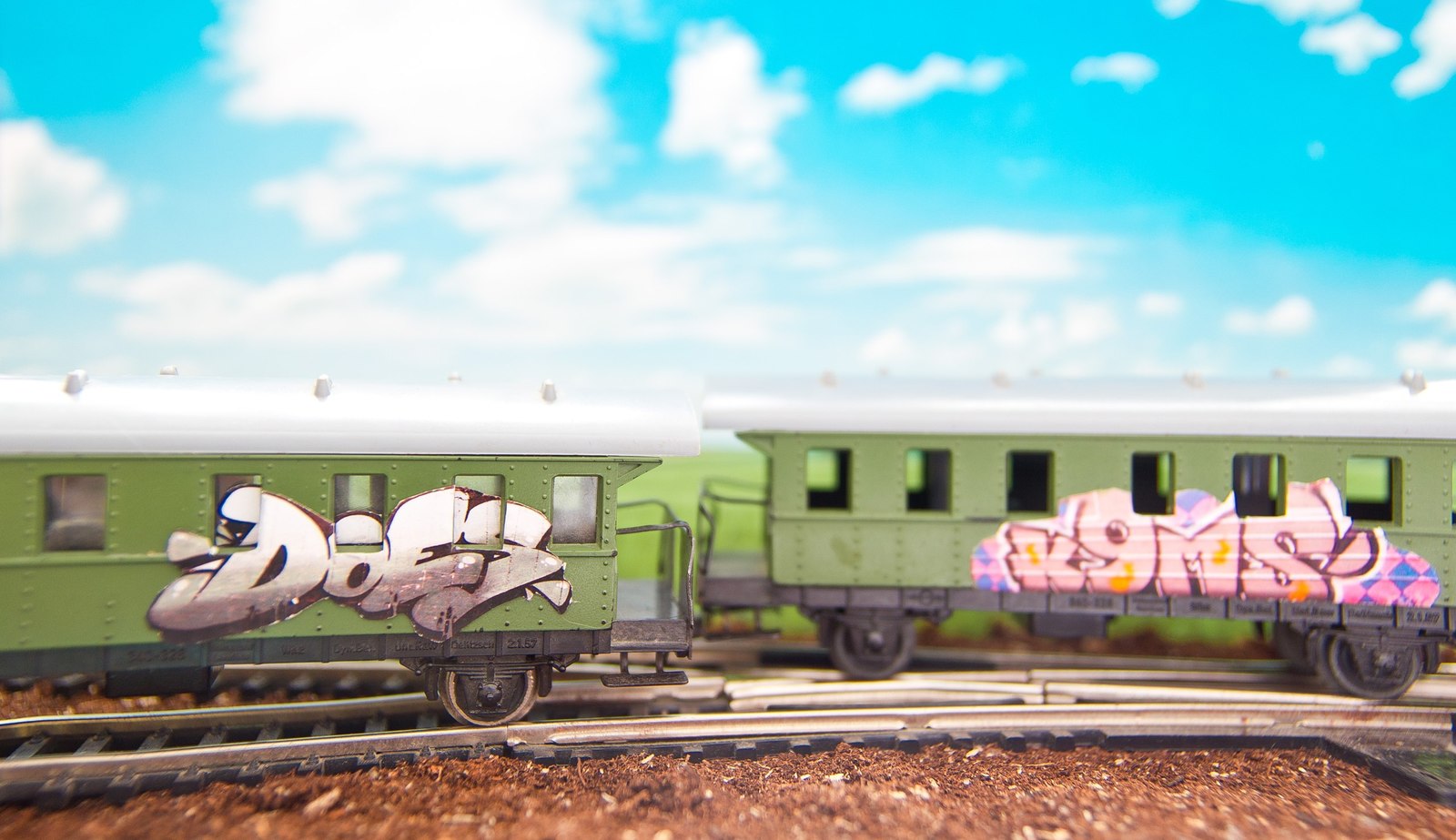 rolling rolling - My, , Graffiti, Railway carriage, A train, Toys, Died, 