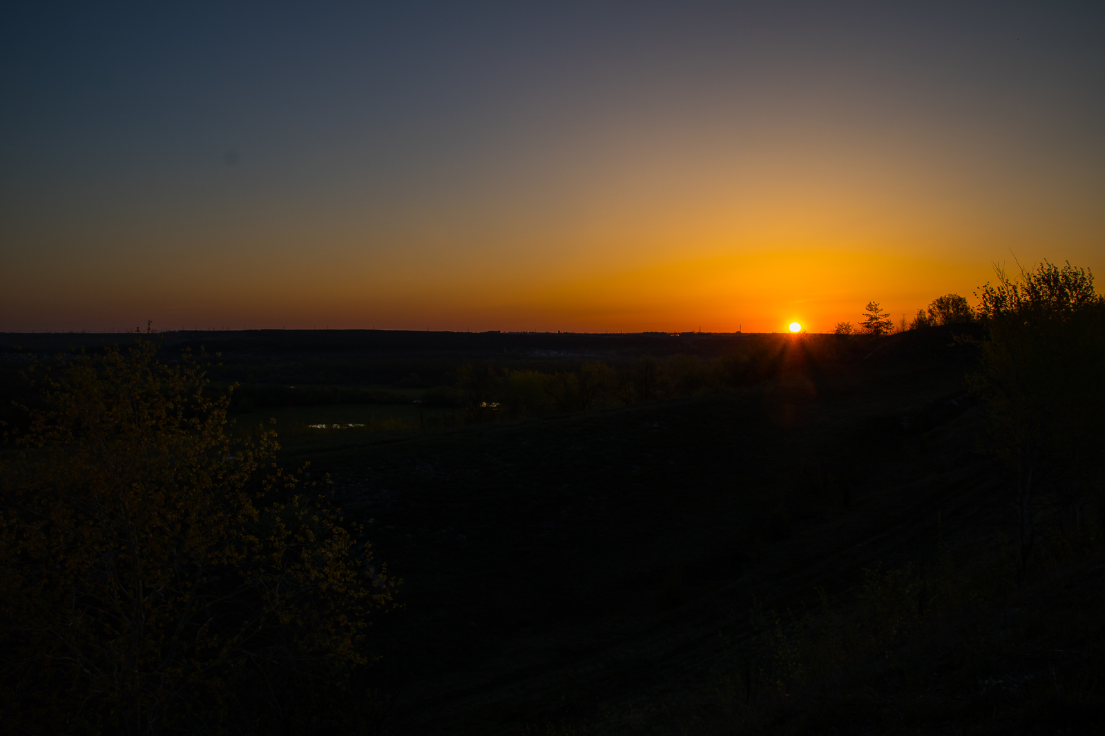 Golden hour - My, The photo, Landscape, Nature, Relaxation, May, Spring, Longpost