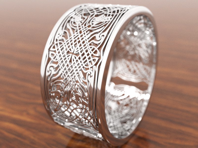 3d model of a wedding ring - My, 3D modeling, Ring, 3D max, GIF, Longpost, 3DS max
