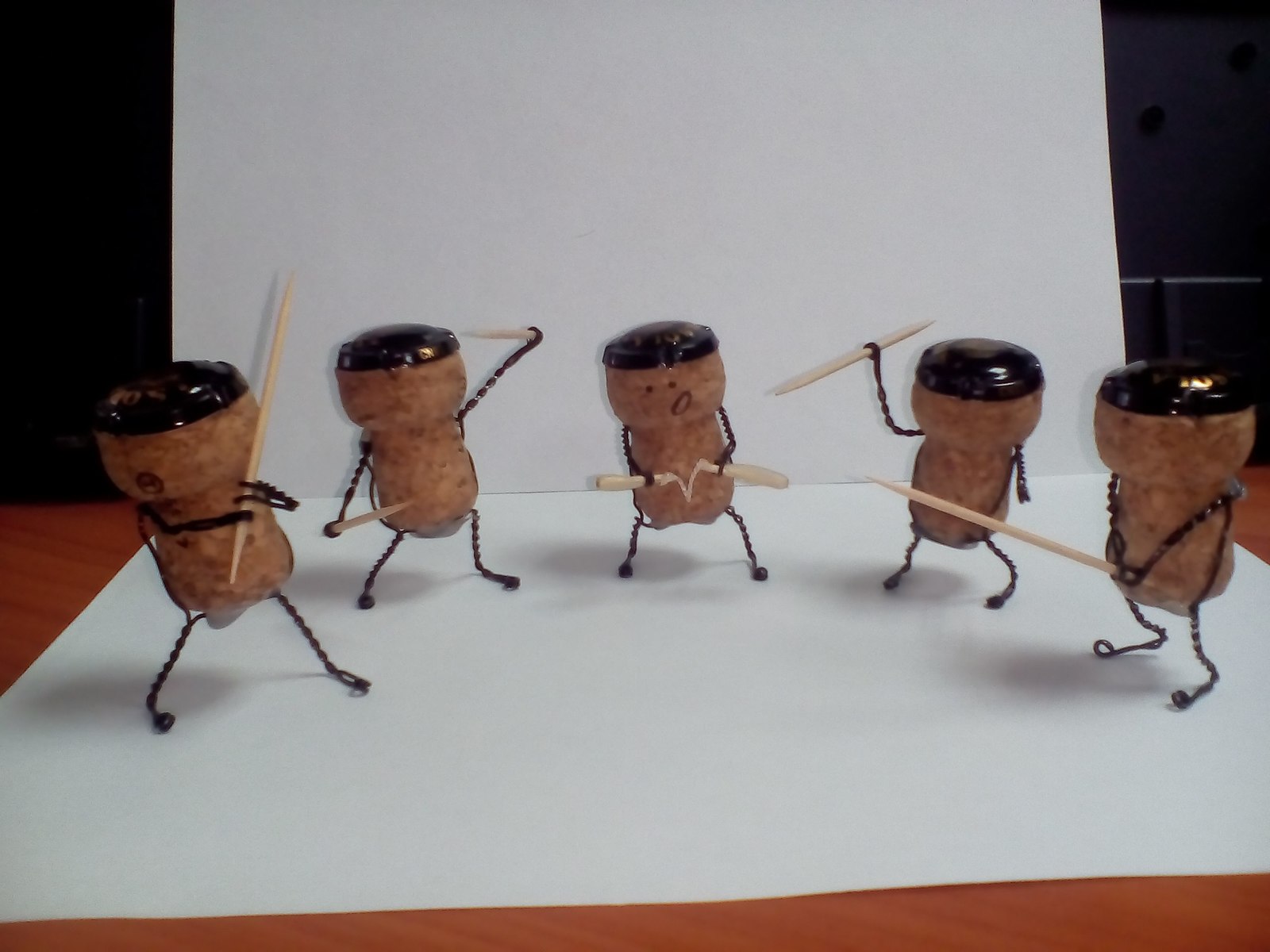 Champagne corks, toothpicks and your army is ready for battle - Army, Humor, Crafts, Longpost