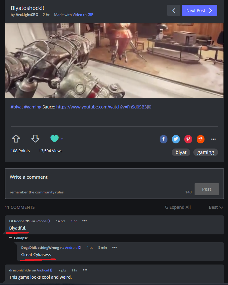 Blatoshock. Funny imgur comment on ATOMIC HEART trailer - Screenshot, Atomic Heart, Imgur