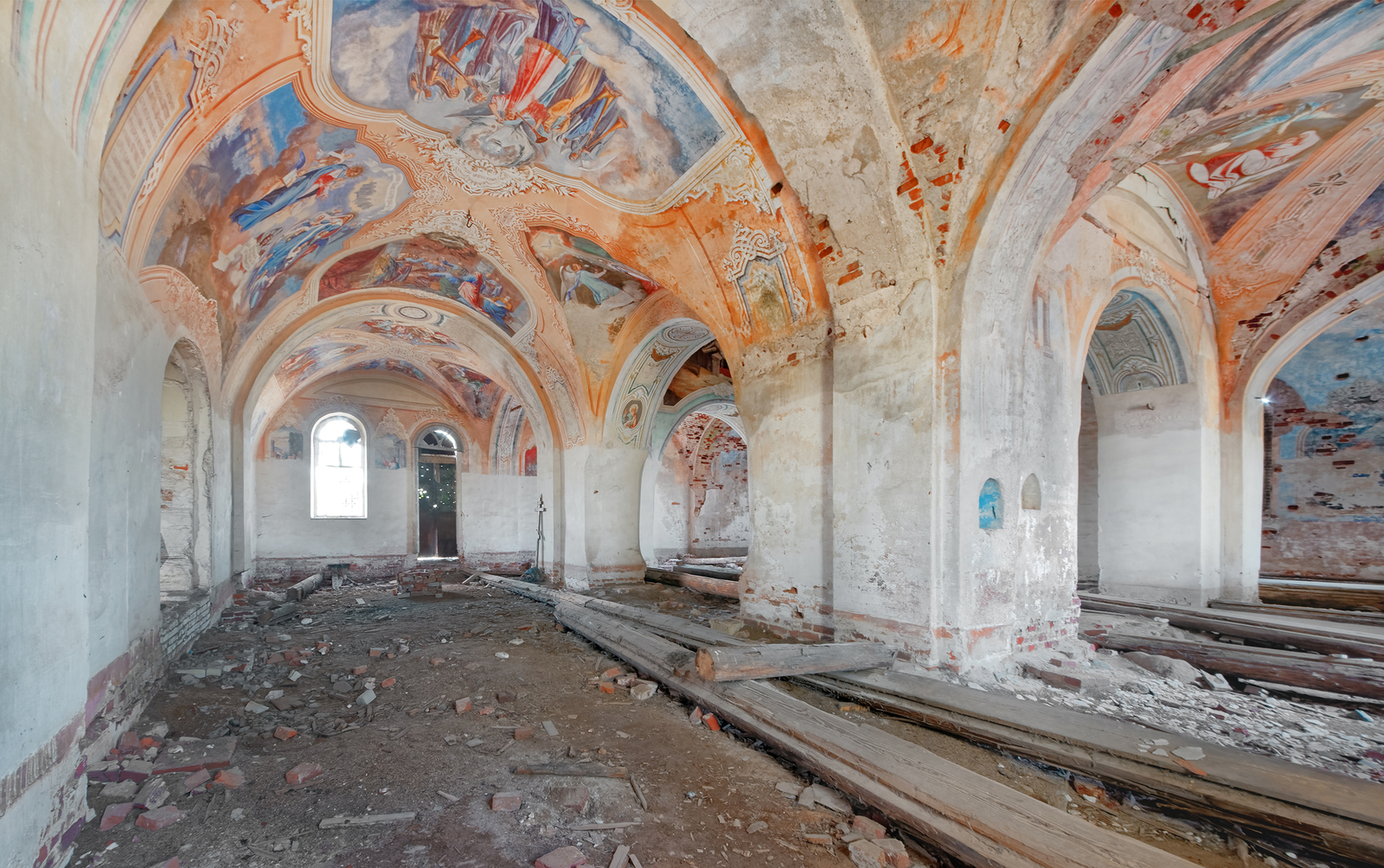 Abandoned church of the 18th century with well-preserved paintings - My, , Temple, Church, Abandoned, Longpost