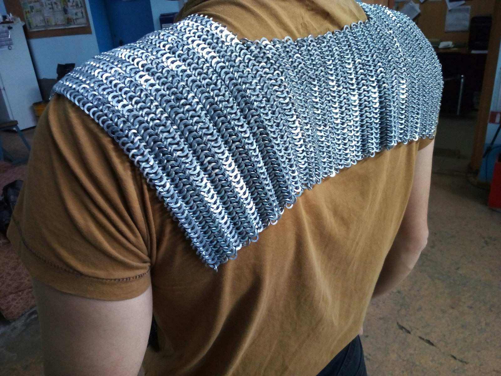 Chainmail in progress - My, Chain mail, Needlework without process