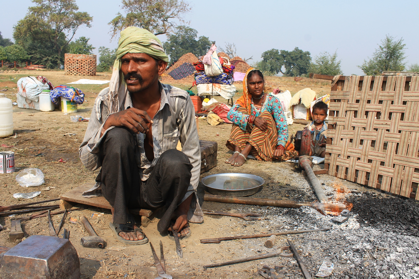 Blacksmith women in Varanasi - My, Blacksmith, India, Non-feminineed, Varanasi