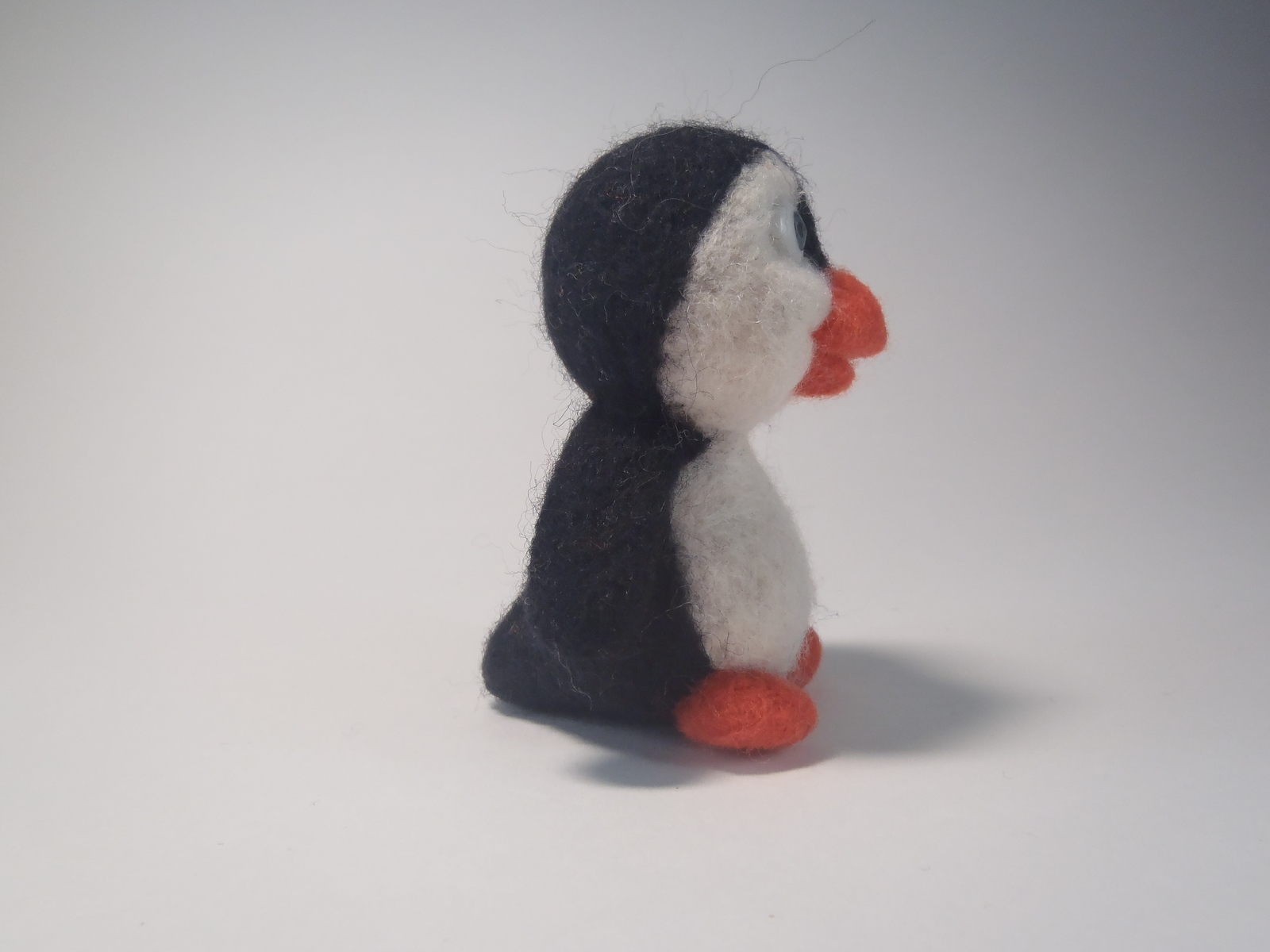 Penguin - My, Dry felting, Needlework without process, Handmade, Penguins, Presents, Longpost