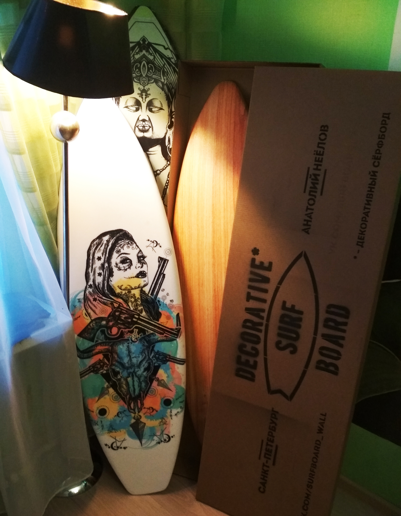 Decorative surfboards. My hobby is growing ;) - My, Interior, Interior Design, Hobby, , Art, Surfboard, Surfer, Thank you, Longpost