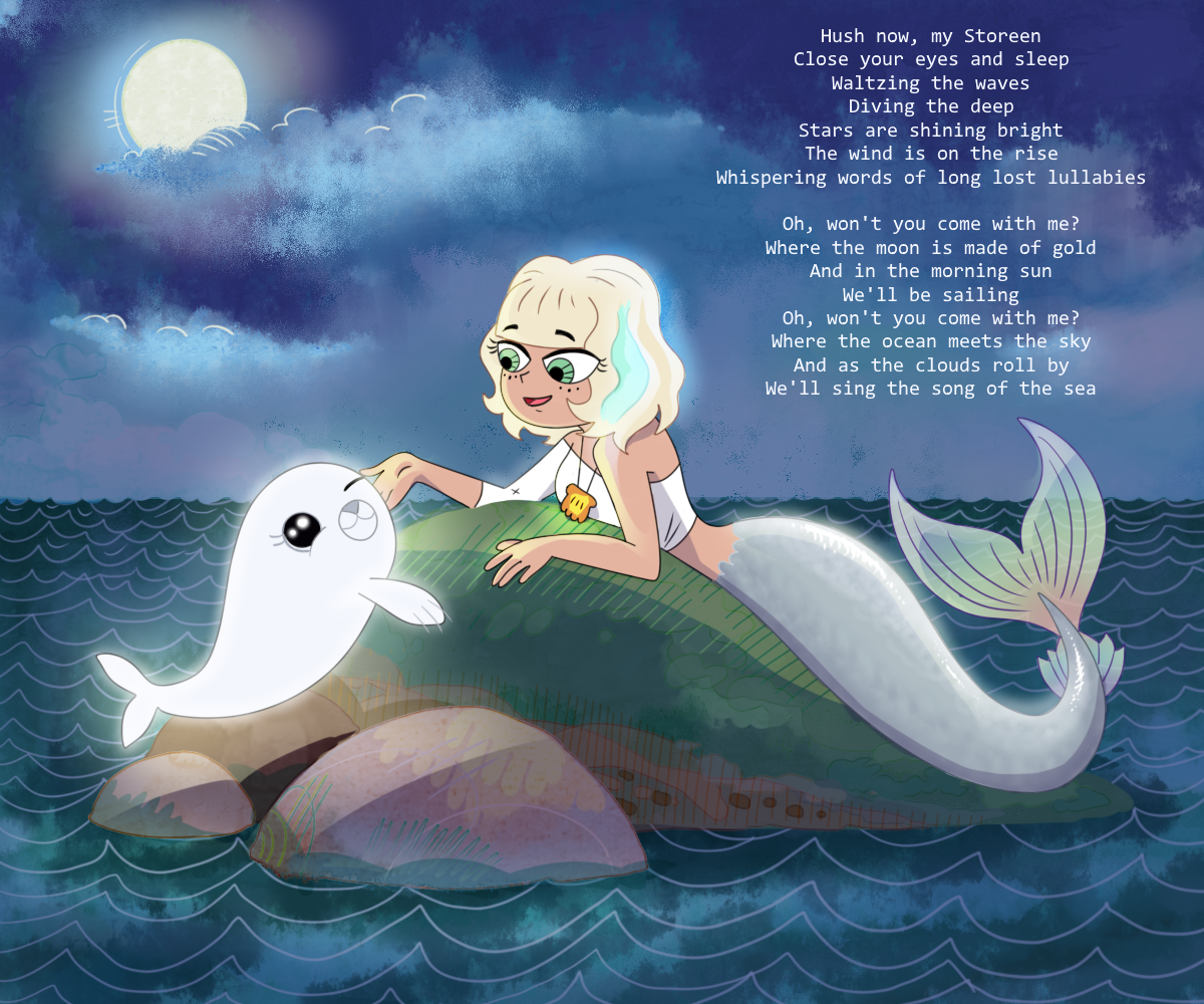 Jackie in Song of the sea - My, Star vs Forces of Evil, Song of the sea, Jackie lynn thomas, Mermay, Crossover