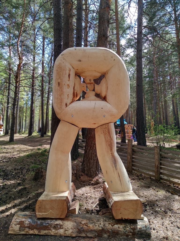 Lukomorye 2018 - Festival of Wooden Sculptures - My, Lukomorye, Wood sculpture, Irkutsk, The festival, Art, Animals, Holidays, Nature, Longpost