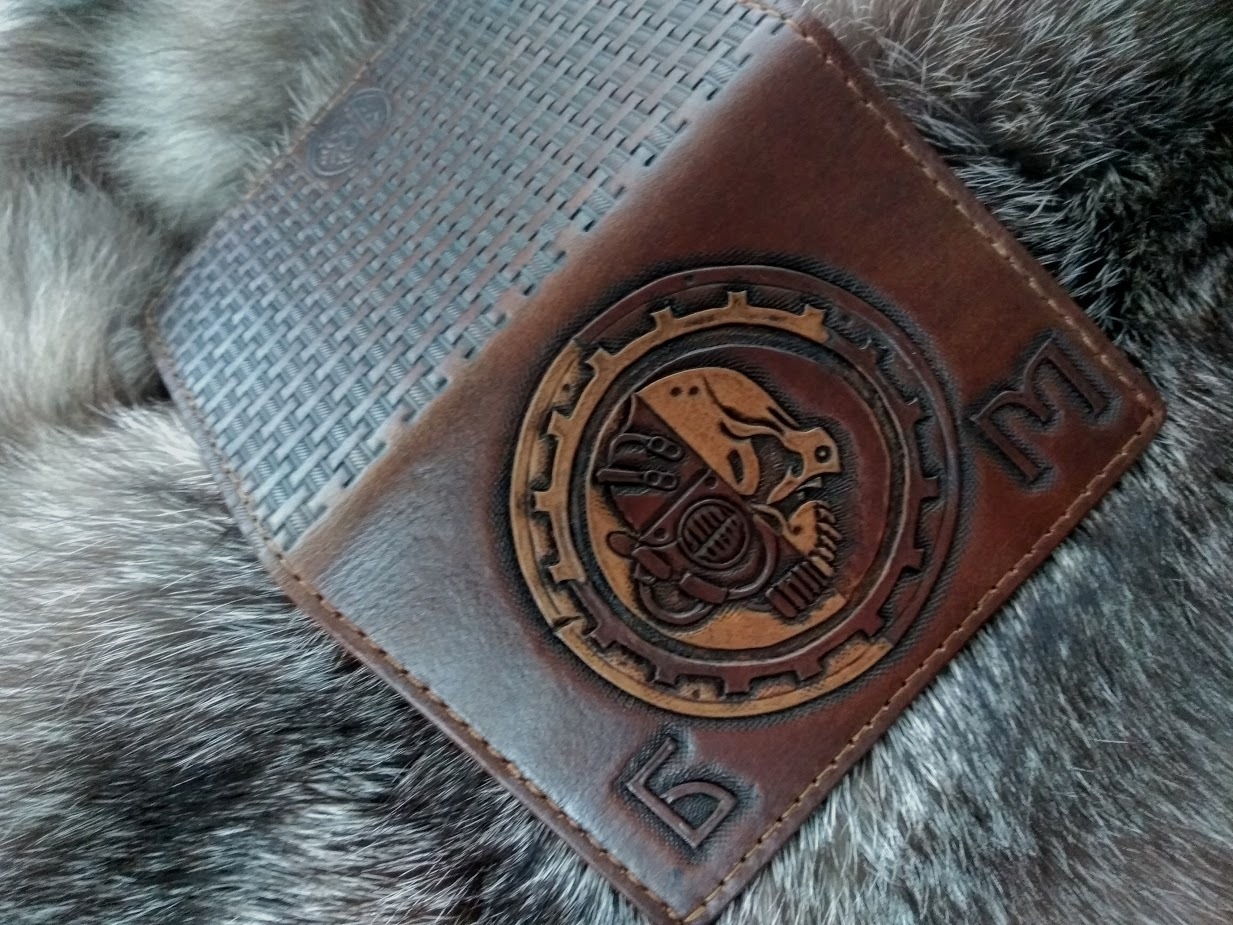 Warhammer 40000 Adeptus Mechanicus Passport Cover - My, Handmade, Warhammer 40k, Adeptus Mechanicus, The passport, Handmade, Wh other, Longpost