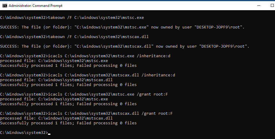 Run exe system32. Mstscax. REMOTEAPP Windows 10. Ввод команды takeown/f. Icacls Windows 10.
