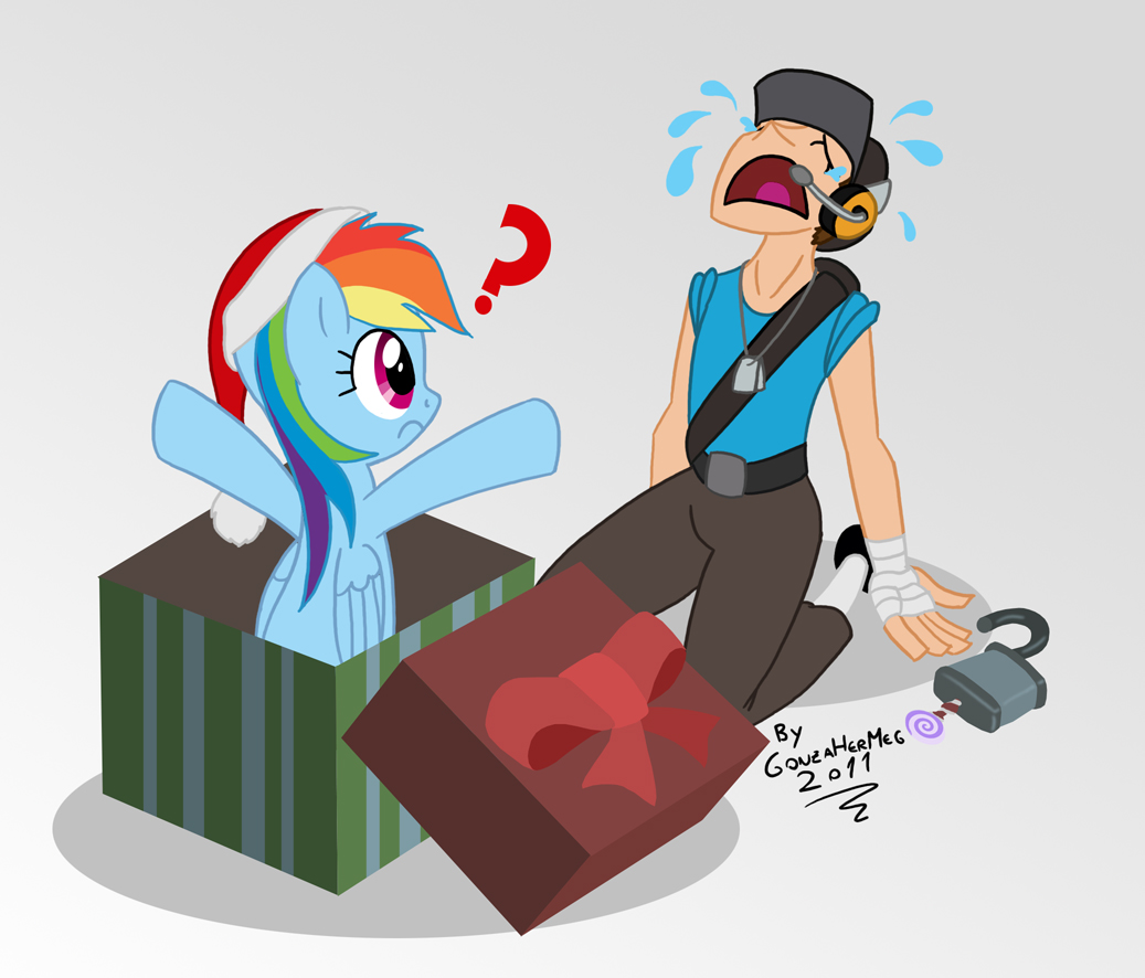 Кто поймёт - тот поймёт - My Little Pony, Team Fortress 2, Кроссовер, MLP Crossover, Rainbow Dash, Scout