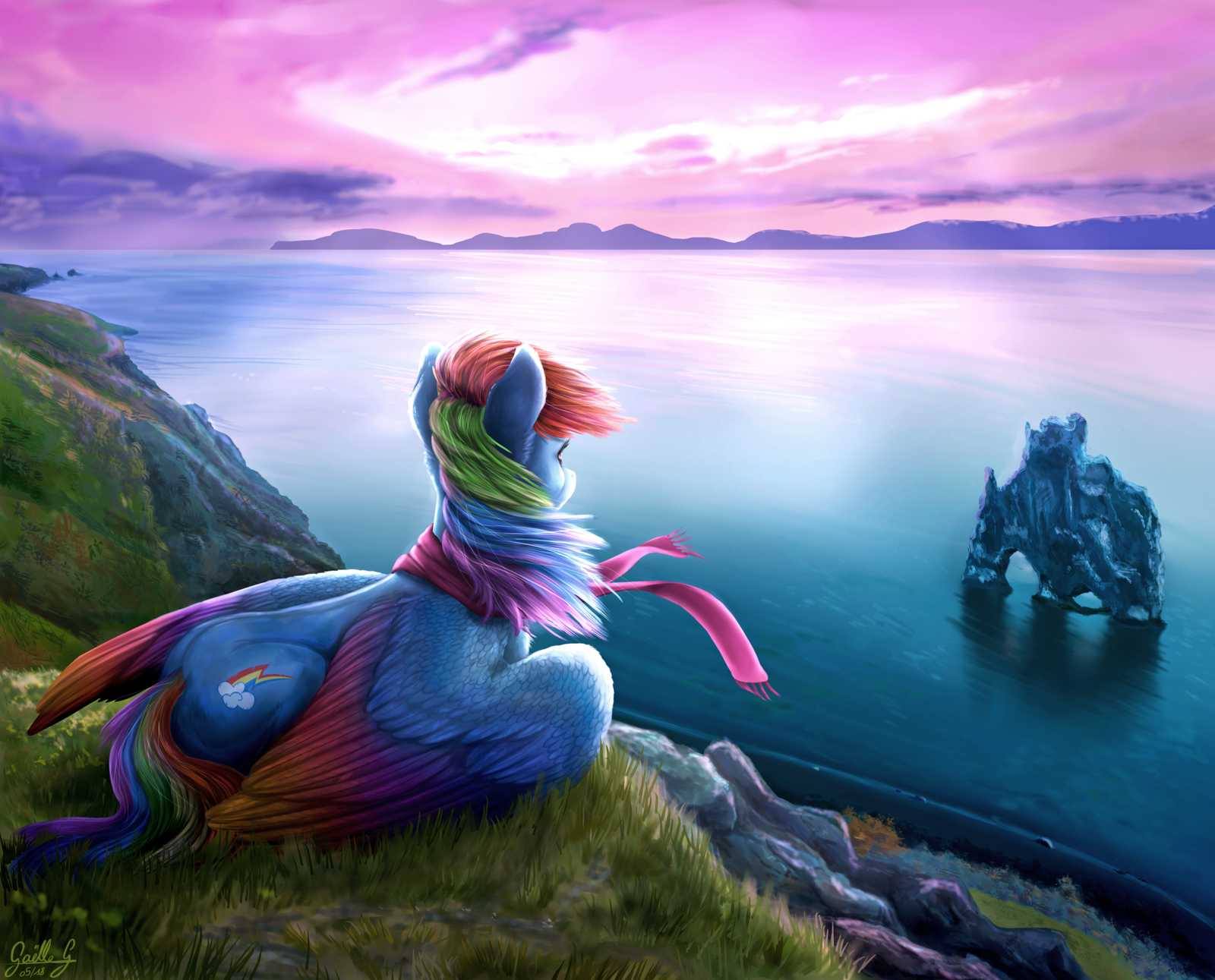 distant land - My little pony, Rainbow dash, Gaelledragons