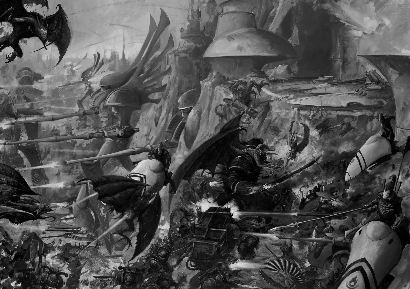 A compilation of old xenos! - Warhammer 40k, Old warhammer, Eldar, Orcs, Tau, Wh Art, Longpost