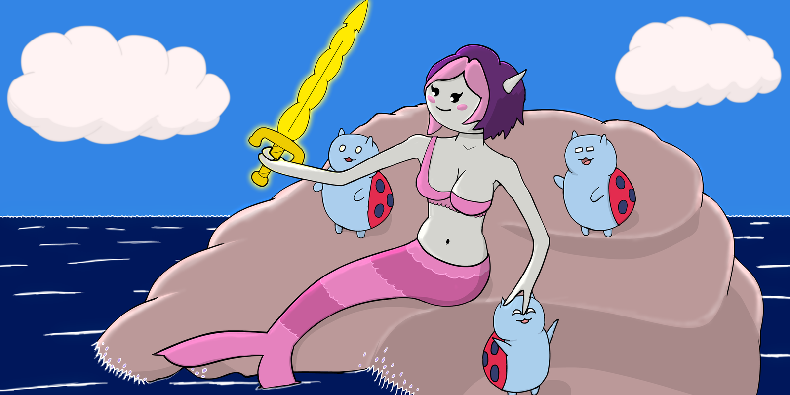 Plum (Plum) from The Bravest Warriors - My, Mermay, , , 