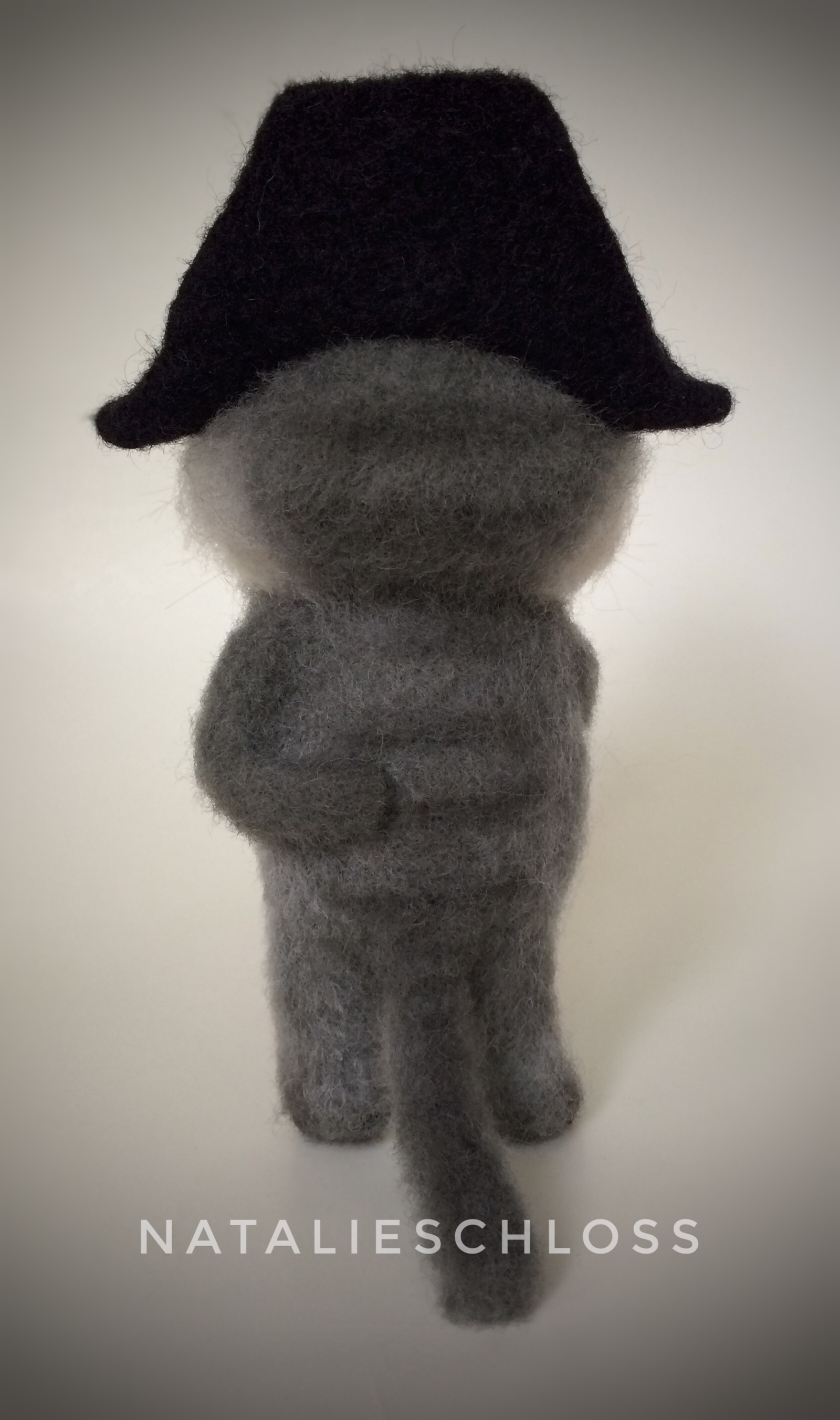 Cat Napoleon, dry felting - My, cat, Napoleon, Dry felting, Needlework without process, Longpost