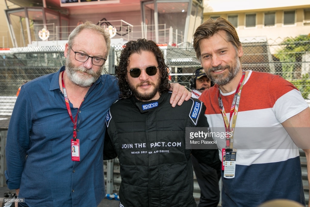 Keith, Nikolai and Liam in Formula 1 in Monaco - Game of Thrones, The photo, Longpost, Kit Harington, Nikolai Koster-Waldau, Liam Cunningham, Formula 1, Monaco