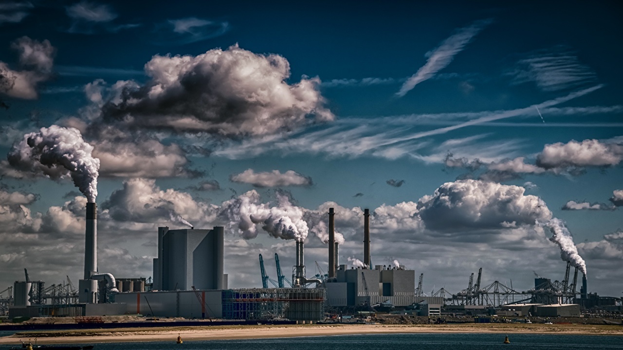 Industrial - Longpost, Smoke, Factory, CHP