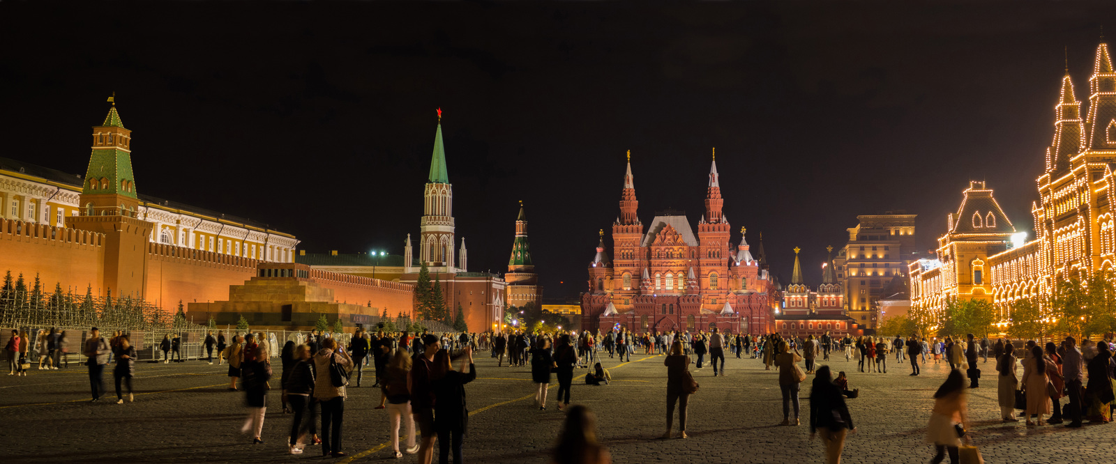 Moscow panoramic - My, Moscow, The photo, Панорама, Moscow at night, Longpost, Town