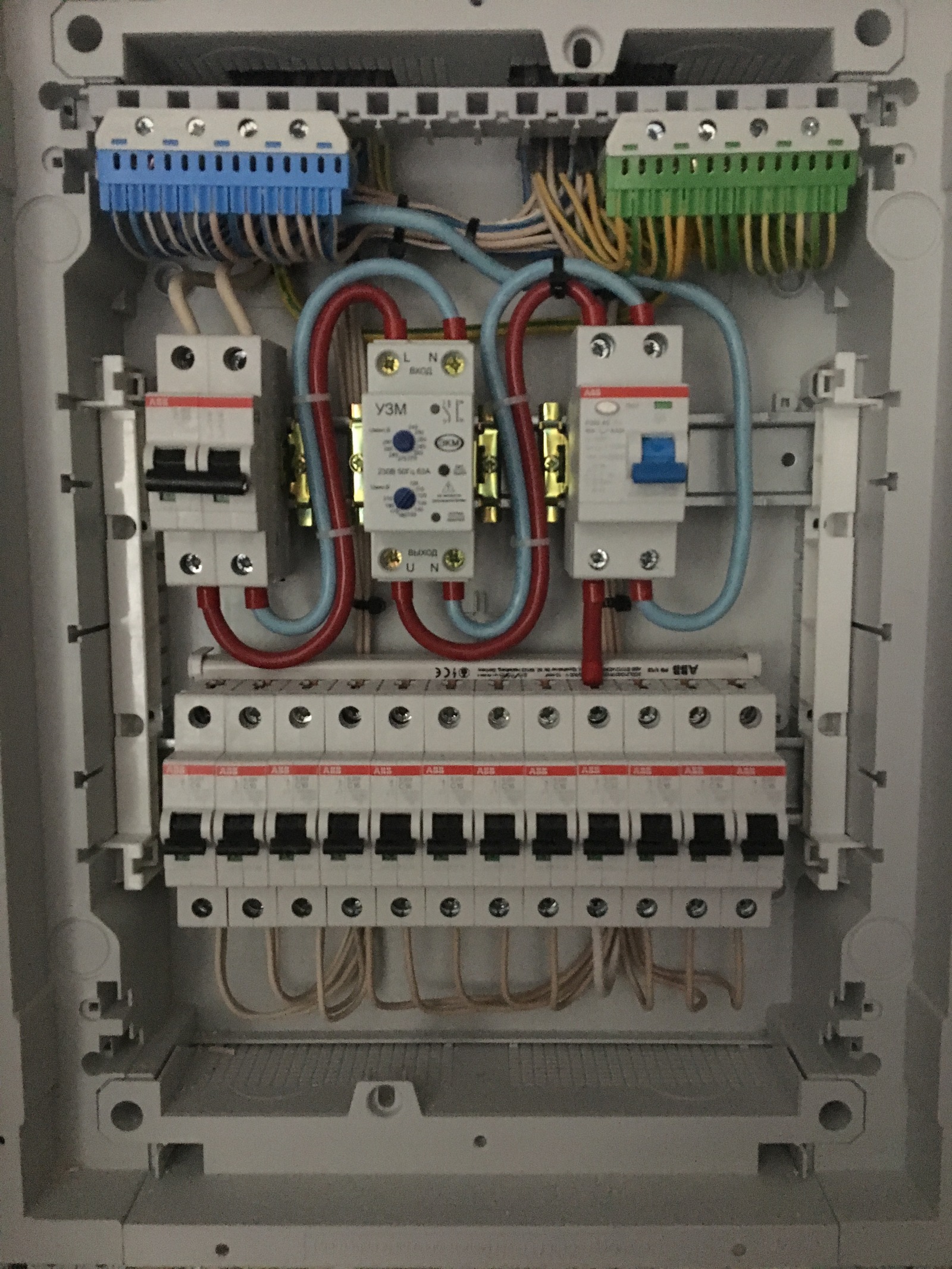 Assembly and connection of the apartment shield (Part 2) - My, Electrician, Longpost, With your own hands, Installation of the switchboard, Wiring