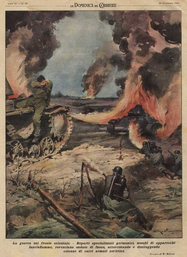 Italian propaganda about the battles on the Eastern Front - Propaganda, Italy, , Magazine clippings, Story, The Second World War, Longpost, Clippings from newspapers and magazines