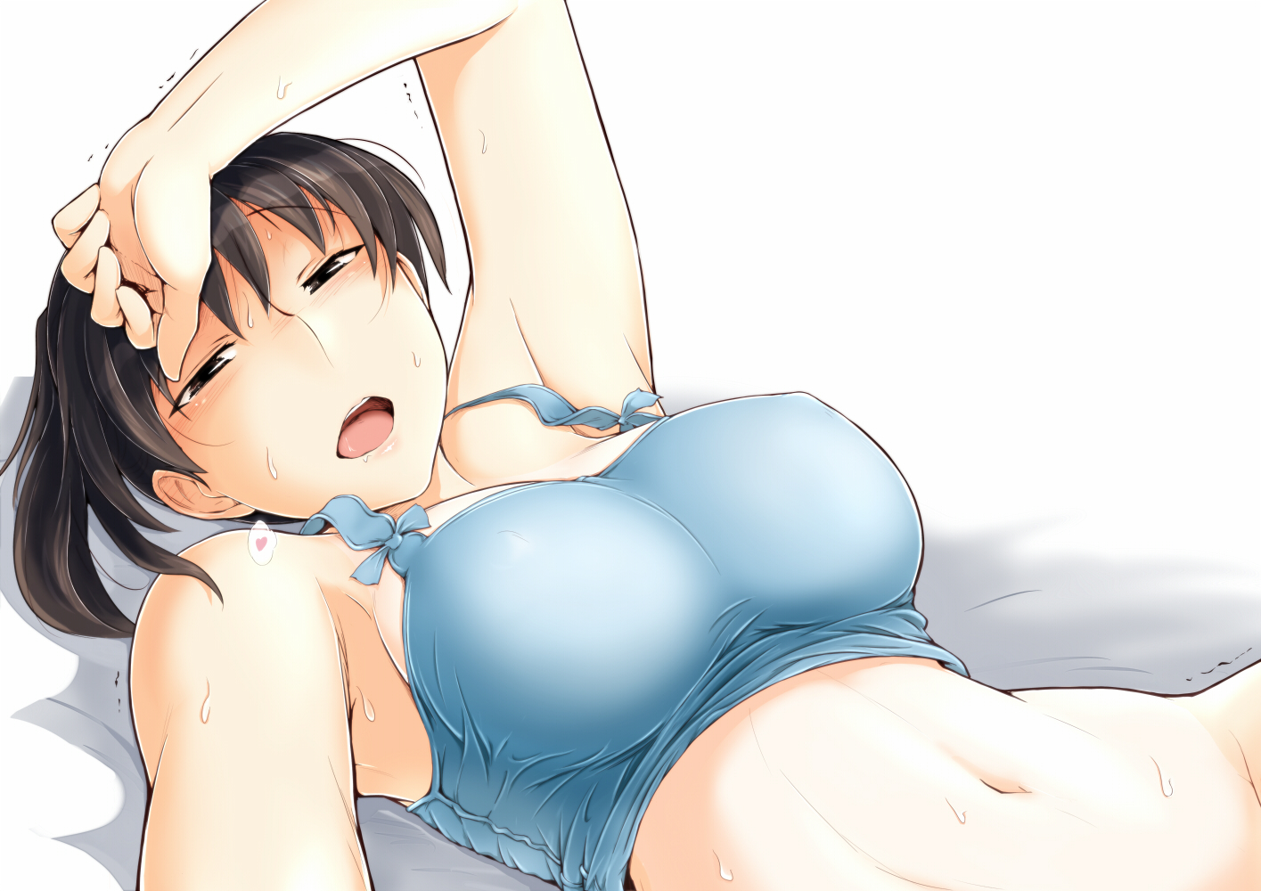 Tsukahara Hibiki - NSFW, Tsukahara hibiki, Amagami, Anime art, Longpost