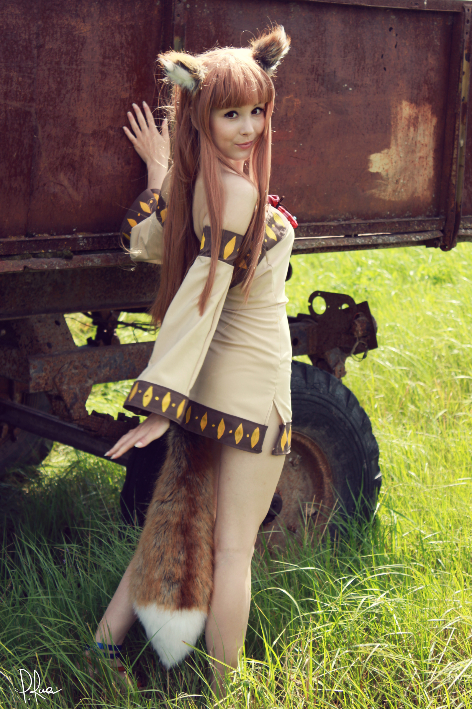 Spice and Wolf - NSFW, Spice and Wolf, Horo holo, Tail, Cosplay, Longpost