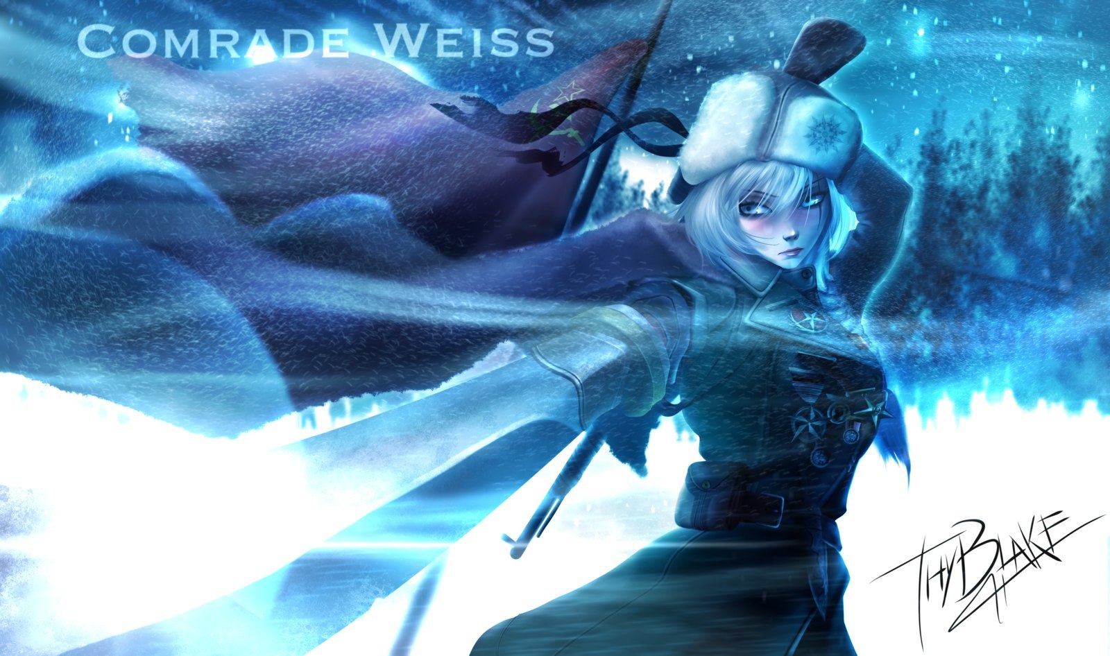 RWBY - Anime art, Anime, RWBY, Ruby rose, Blake belladonna, Yang xiao long, Weiss schnee, Thyblake, Longpost