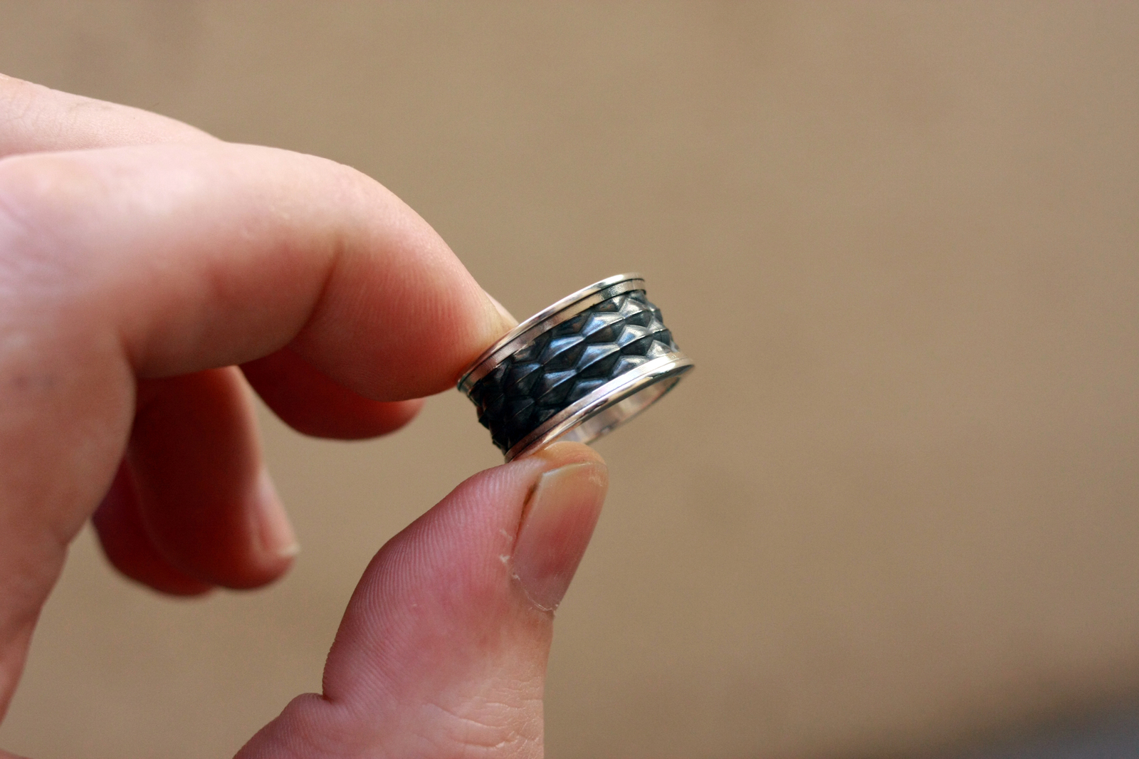 Serpent Scale Ring - My, Snake, Video, Longpost, Ring, Scales, Needlework without process