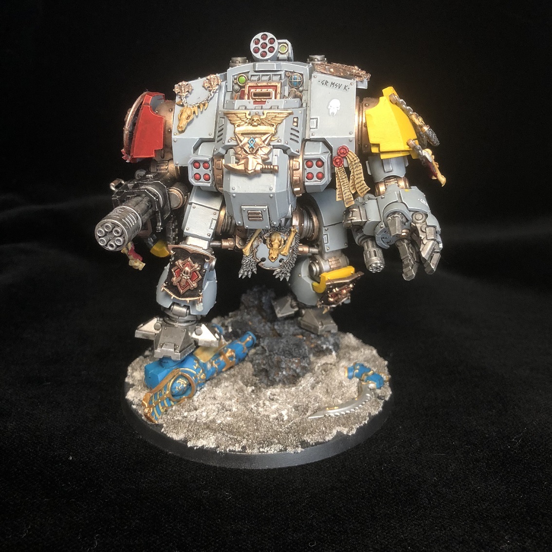 Space Wolves Redemptor Dreadnought - My, Wh miniatures, Space wolves, Adeptus Astartes, Primaris space marines, Painting miniatures, Longpost